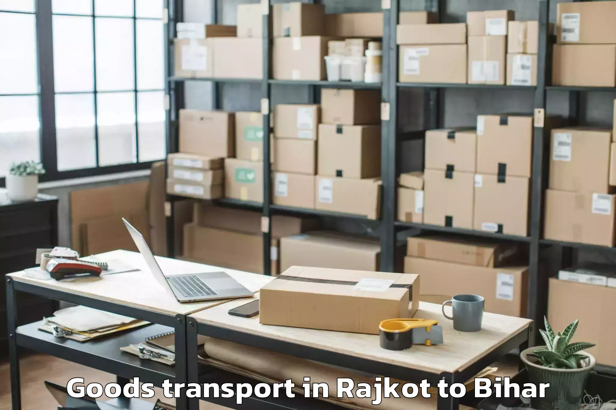 Book Rajkot to Naugachhia Goods Transport